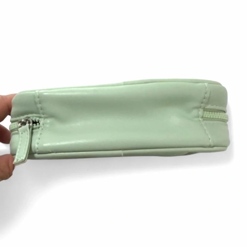 Summer Fridays Mint Green Cosmetic Travel Pouch | Skincare Makeup Bag-Clean Girl